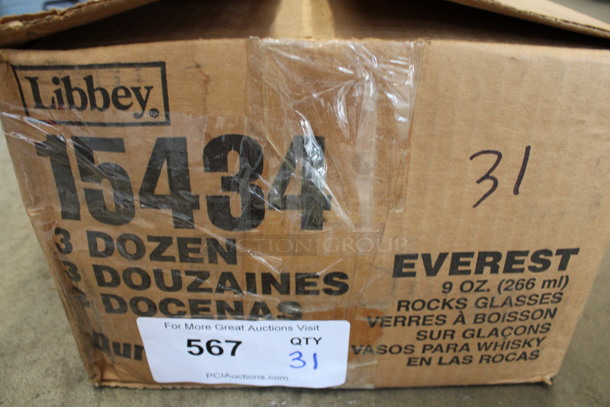 31 BRAND NEW IN BOX! Libbey 15434 Everest 9 oz Rocks Glasses. 3.25x3.25x3.25. 31 Times Your Bid! - Image 3 of 3