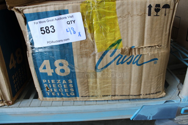 48 BRAND NEW IN BOX! Crisa Brown Frosted Vases. 2.75x2.75x4. 48 Times Your Bid! - Image 3 of 3
