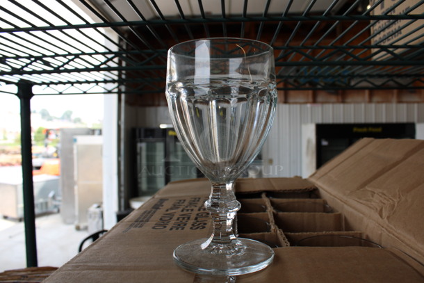 34 BRAND NEW IN BOX! Libbey 15246 DuraTuff Gibraltar 8.5 oz Goblet Glasses. 3.5x3.5x6. 34 Times Your Bid!