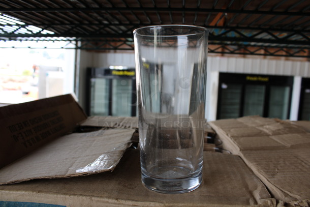 24 BRAND NEW IN BOX! Crisa Beverage Glasses. 2.75x2.75x5.75. 24 Times Your Bid!