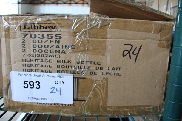 23 BRAND NEW IN BOX! Libbey 70355 7 oz Heritage Milk Bottles. 2.5x2.5x5.5. 23 Times Your Bid! - Image 3 of 3