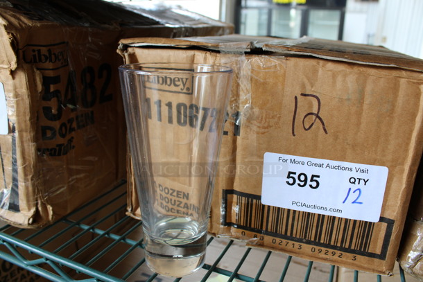 12 BRAND NEW IN BOX! Libbey 11106721 Series V 14.25 oz Beverage Glasses. 3.5x3.5x7. 12 Times Your Bid! - Image 2 of 4