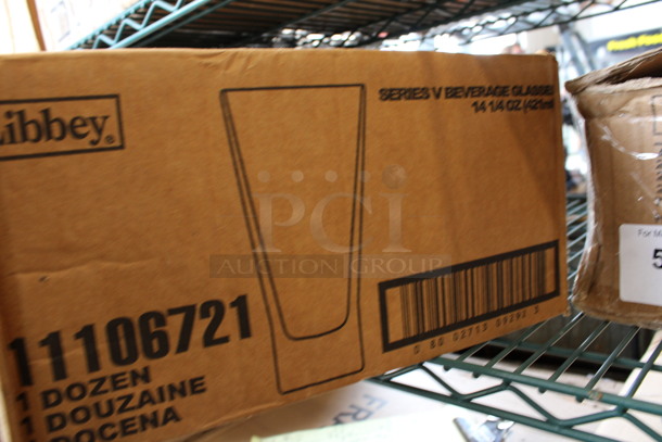 12 BRAND NEW IN BOX! Libbey 11106721 Series V 14.25 oz Beverage Glasses. 3.5x3.5x7. 12 Times Your Bid! - Image 4 of 4