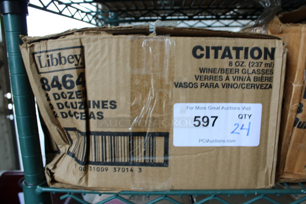24 BRAND NEW IN BOX! Libbey 8464 Citation 8 oz Wine Beer Glasses. 3x3x6.5. 24 Times Your Bid! - Image 3 of 3
