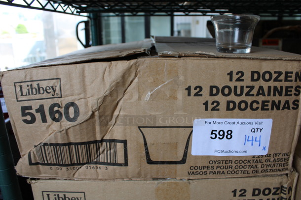 144 BRAND NEW IN BOX! Libbey 5160 2.25 oz Oyster Cocktail Glasses. 2.5x2.5x2 144 Times Your Bid! - Image 3 of 3