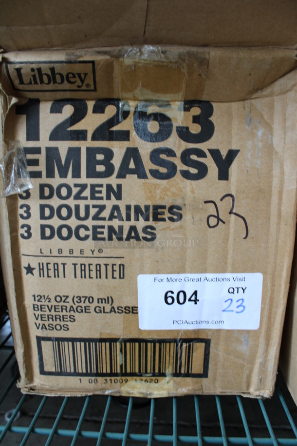 23 BRAND NEW IN BOX! Libbey 12263 Embassy 12.5 oz Beverage Glasses. 3x3x5.75. 23 Times Your Bid! - Image 3 of 3