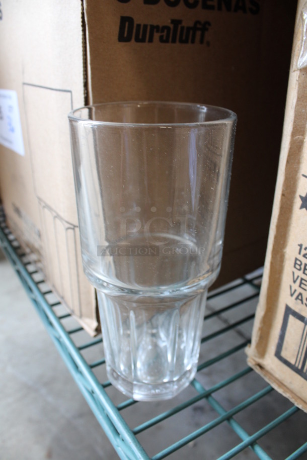 31 BRAND NEW IN BOX! Libbey 15651 DuraTuff Gibraltar 16 oz Stackable Beverage Glasses. 3.25x3.25x6.5. 31 Times Your Bid!