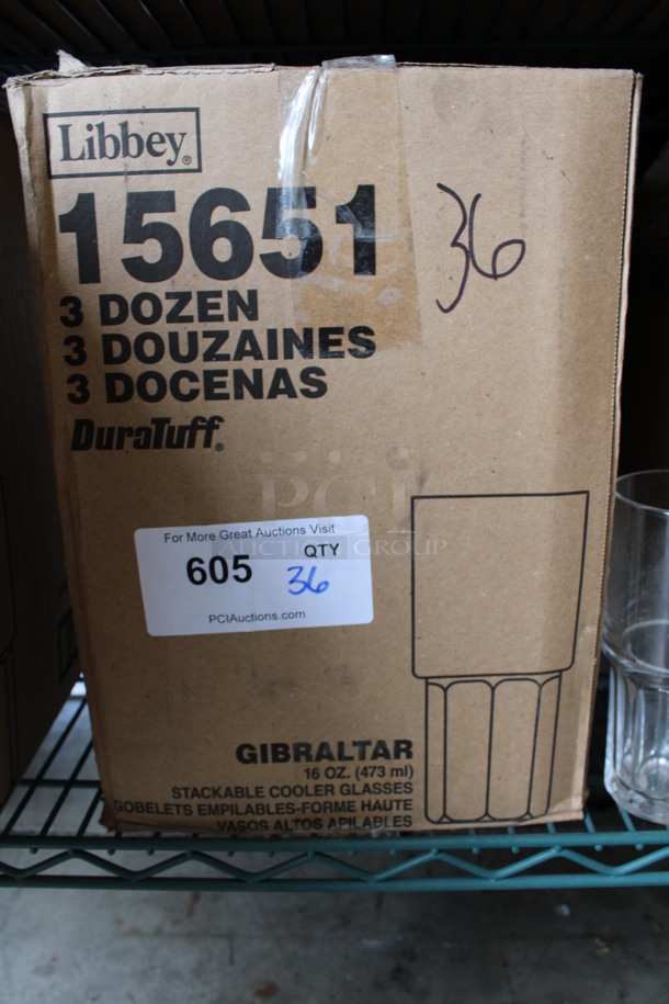 31 BRAND NEW IN BOX! Libbey 15651 DuraTuff Gibraltar 16 oz Stackable Beverage Glasses. 3.25x3.25x6.5. 31 Times Your Bid! - Image 3 of 3