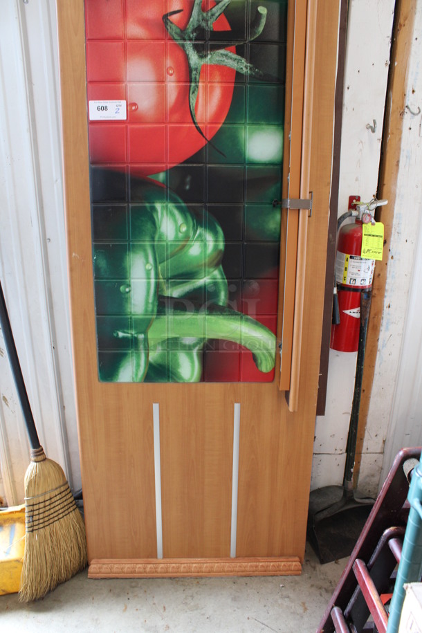 2 Wood Pattern Front Panels for Subway Prep Line. 109x7x30. 2 Times Your Bid! - Image 3 of 4