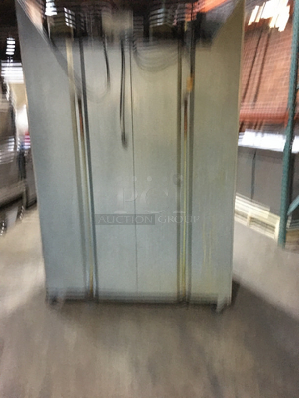 Continental Commercial 4 Split Door Reach In Cooler! Model 2RFHD Serial 14523636! Each Side Controlled Individually! 115V 1 Phase! All Stainless Steel! On Casters! - Image 2 of 10