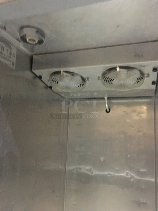 Continental Commercial 4 Split Door Reach In Cooler! Model 2RFHD Serial 14523636! Each Side Controlled Individually! 115V 1 Phase! All Stainless Steel! On Casters! - Image 6 of 10