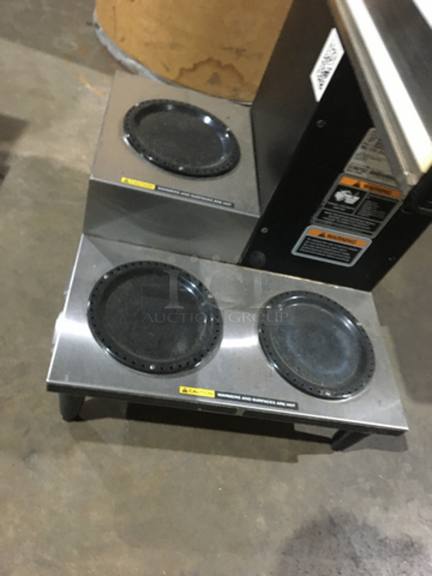 Bunn Commercial Countertop Coffee Brewing Machine! With 4 Coffee Pot Warming Stations! All Stainless Steel! Model CWT35 Serial CWT0027562! 120/240V 1Phase!   - Image 5 of 8