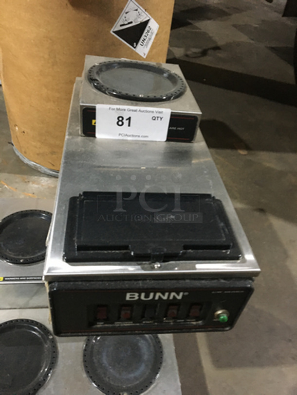 Bunn Commercial Countertop Coffee Brewing Machine! With 4 Coffee Pot Warming Stations! All Stainless Steel! Model CWT35 Serial CWT0027562! 120/240V 1Phase!   - Image 6 of 8