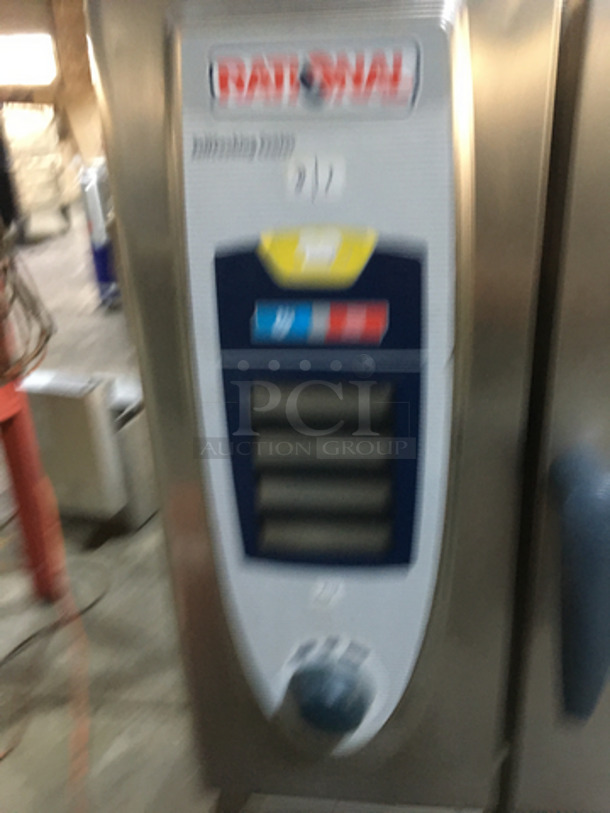 Rational Commercial Combi Oven! Self Cooking Center! With View Through Door! With Pan Holding Rack Underneath! All Stainless Steel! On Legs! - Image 5 of 7