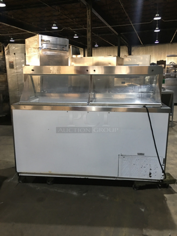 Commercial Refrigerated Ice Cream Dipping Cabinet/Display Case! With 2 Flip Open Back Access Doors!  - Image 4 of 8