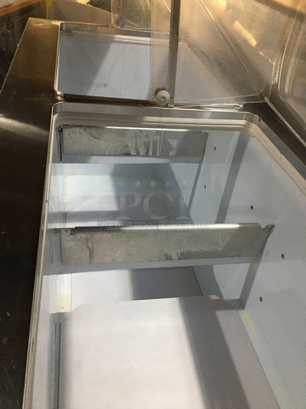 Commercial Refrigerated Ice Cream Dipping Cabinet/Display Case! With 2 Flip Open Back Access Doors!  - Image 5 of 8