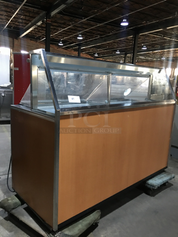 Commercial Refrigerated Ice Cream Dipping Cabinet/Display Case! With 2 Flip Open Back Access Doors!  - Image 7 of 8