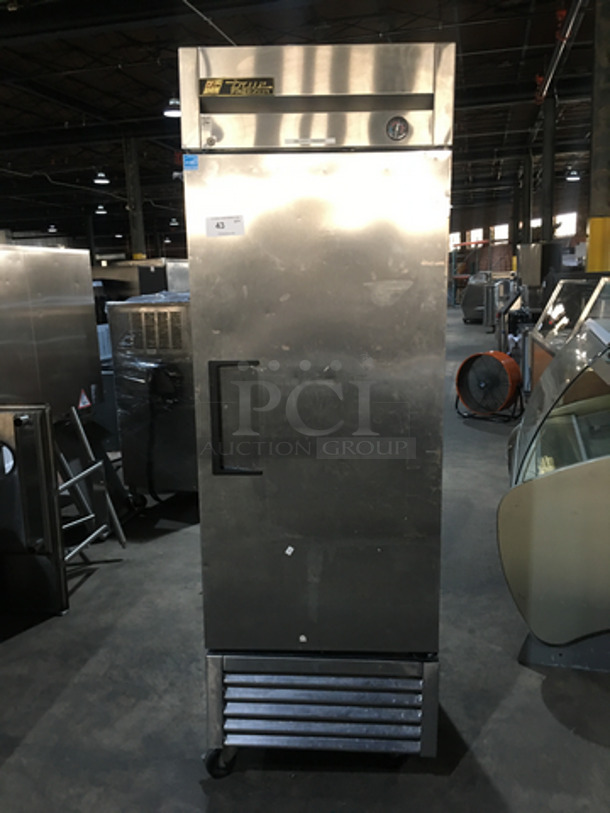 True Commercial Single Door Reach In Freezer! All Stainless Steel! Model T23F Serial 7824679! 115V 1Phase! On Casters! - Image 1 of 9