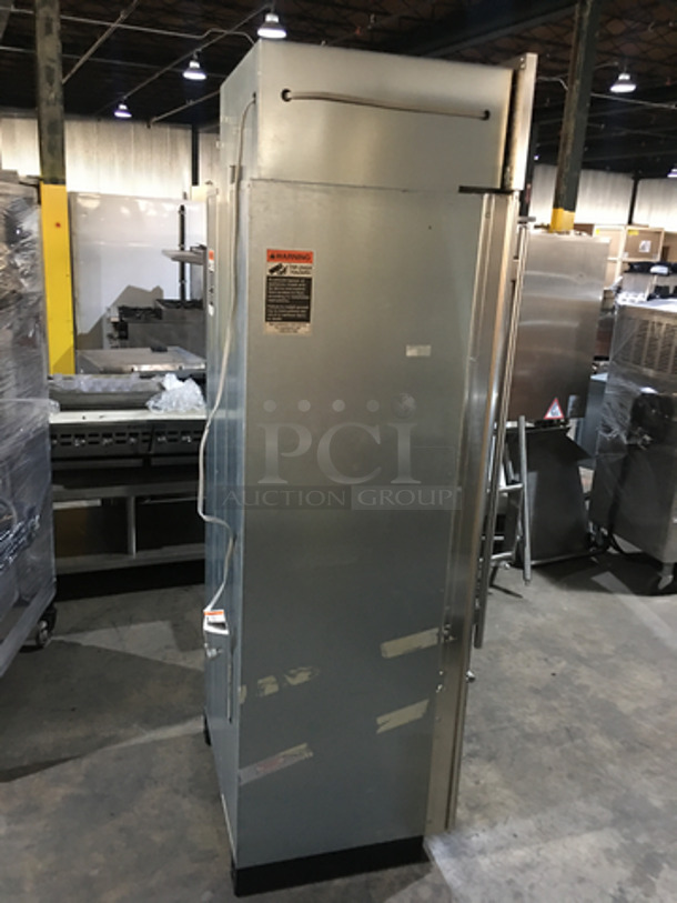 Sub Zero Commercial Single Door Reach In Refrigerator! With Built In Freezer Drawer Underneath! Stainless Steel Front!  - Image 2 of 10