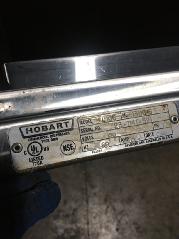 Wow! Hobart All Stainless Steel Under The Counter Commercial Dishwasher! Model LXIC Serial 231141521! 120V 1 Phase! - Image 8 of 9