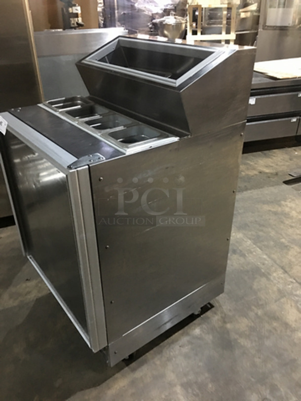 Silver King Commercial Refrigerated Prep Table! With Single Door Storage Space Underneath! All Stainless Steel! Model SKF2A Serial SACF16231A! 115V!
 - Image 3 of 8