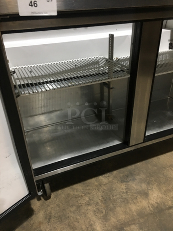 True Commercial Refrigerated Sandwich Prep Table! With 2 Door Underneath Storage Space Underneath! All Stainless Steel! Model TSSU4812 Serial 7765678! 115V 1Phase! On Commercial Casters! - Image 6 of 10