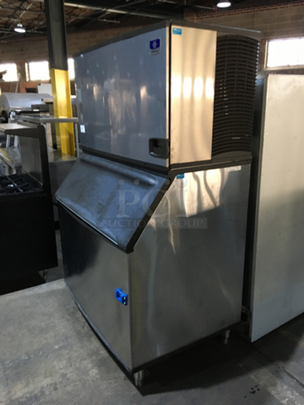 WOW! Manitowoc Commercial Ice Making Machine! On Ice Bin! All Stainless Steel! Model IY149N3263 Serial 1101261721! 208/230V 3Phase! On Legs! 2 X Your Bid! Makes One Unit! - Image 2 of 10