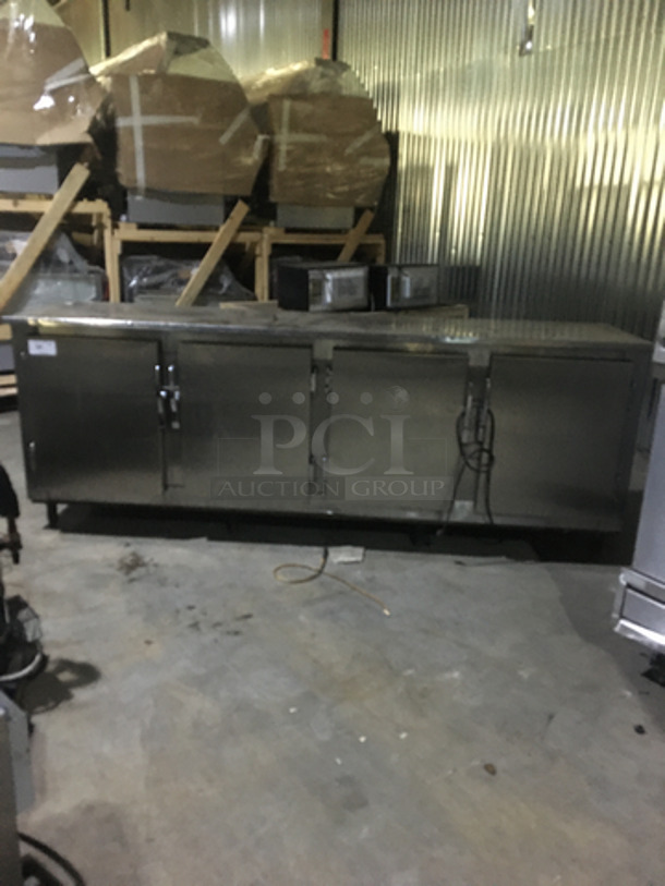 Leader Commercial 4 Door Lowboy/Worktop Cooler! All Stainless Steel! On Legs! Remote Compressor/No Compressor! - Image 1 of 6