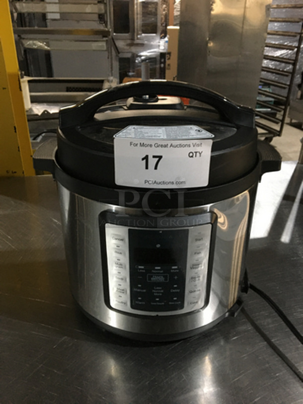 Insignia Countertop 6 Quart Multi Use Pressure Cooker! All Stainless Steel! Model NSMC60SS9! 120V!