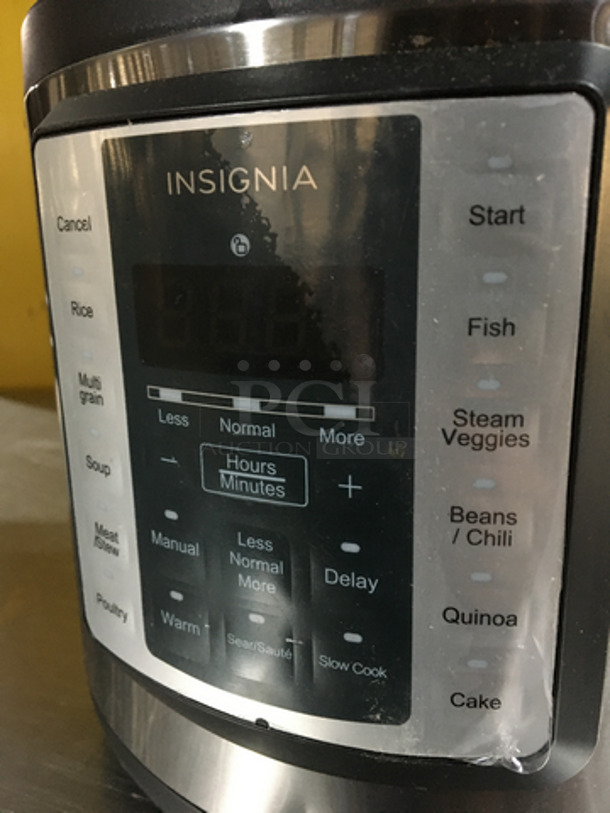 Insignia Countertop 6 Quart Multi Use Pressure Cooker! All Stainless Steel! Model NSMC60SS9! 120V! - Image 5 of 7
