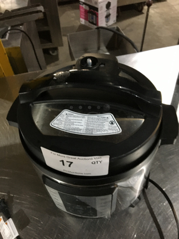 Insignia Countertop 6 Quart Multi Use Pressure Cooker! All Stainless Steel! Model NSMC60SS9! 120V! - Image 7 of 7