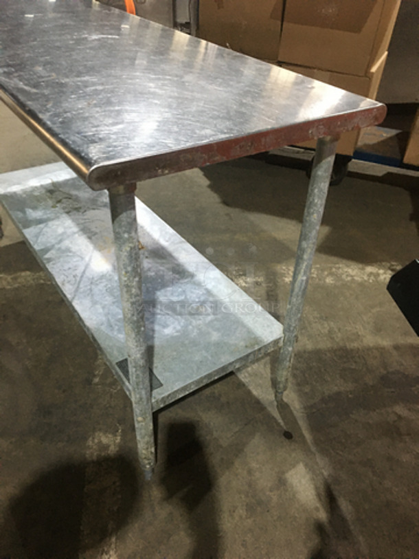 All Stainless Steel Work/Prep Table! With Underneath Storage Space! On Legs! - Image 2 of 7