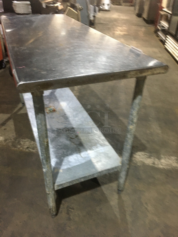 All Stainless Steel Work/Prep Table! With Underneath Storage Space! On Legs! - Image 4 of 7