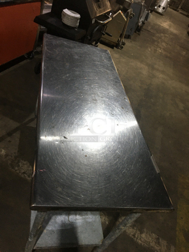 All Stainless Steel Work/Prep Table! With Underneath Storage Space! On Legs! - Image 6 of 7