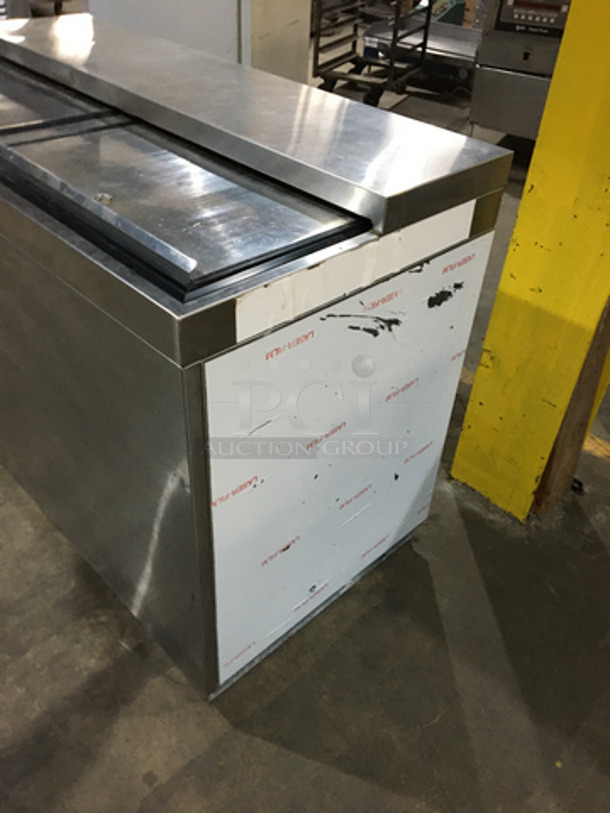 Nice! Krowne 2 Top Sliding Door Refrigerated Beer Cooler! All Stainless Steel! Model BC48SS Serial 0002! 115V 1 Phase! - Image 2 of 8