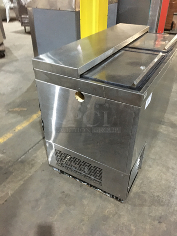 Nice! Krowne 2 Top Sliding Door Refrigerated Beer Cooler! All Stainless Steel! Model BC48SS Serial 0002! 115V 1 Phase! - Image 3 of 8