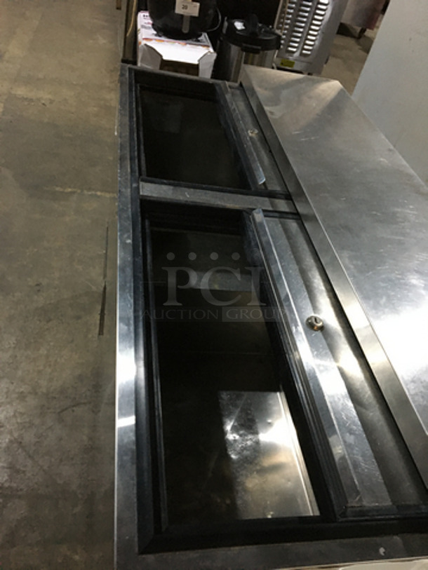 Nice! Krowne 2 Top Sliding Door Refrigerated Beer Cooler! All Stainless Steel! Model BC48SS Serial 0002! 115V 1 Phase! - Image 5 of 8