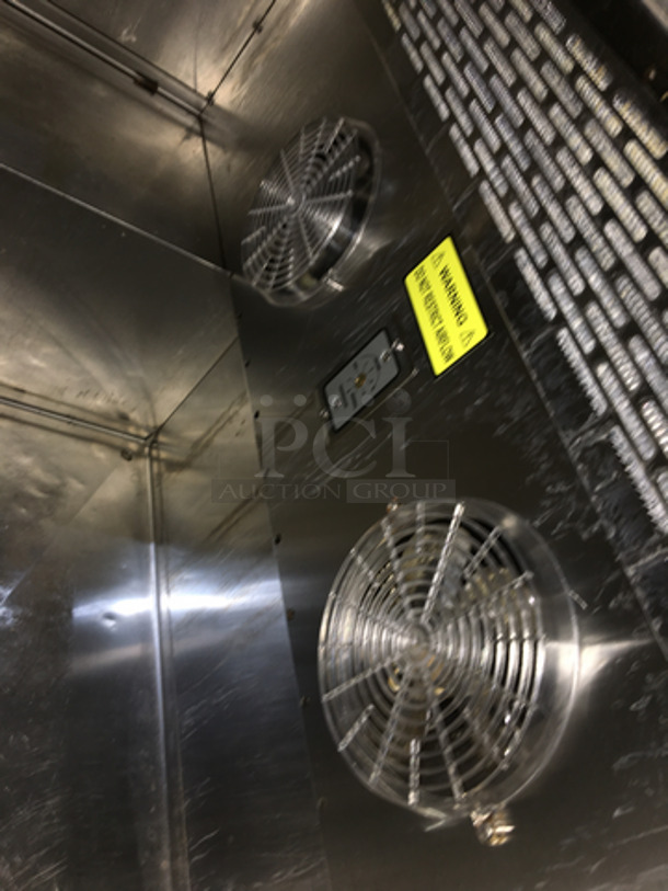 Nice! Krowne 2 Top Sliding Door Refrigerated Beer Cooler! All Stainless Steel! Model BC48SS Serial 0002! 115V 1 Phase! - Image 6 of 8
