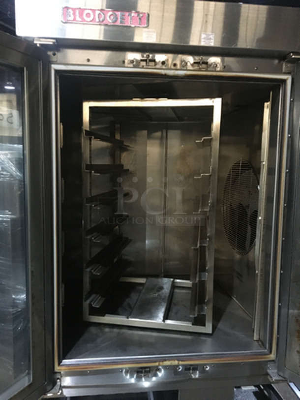 GORGEOUS! Blodgett Commercial Natural Gas Powered Mini Rack Rotating Convection Oven! With View Through Doors! With Pan Rack Underneath! All Stainless Steel! Model XR8XCEL! On Casters! Working When Removed!  - Image 5 of 7