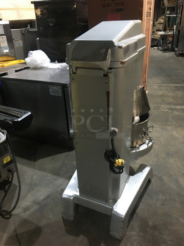 Axis Commercial Planetary Floor Style 60 Quart Mixer! With Bowl & Bowl Guard! With Dough Hook Attachment! Model AXM60 Serial 06070119! 220V! Working When Removed!  - Image 4 of 12
