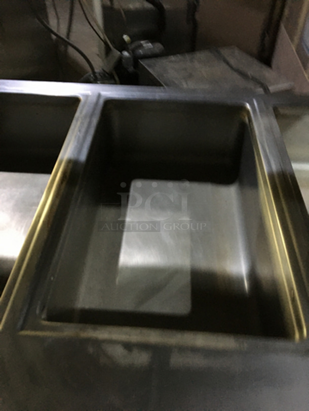 All Stainless Steel Commercial 5 Well Steam Table! With Double Overhead Serving Shelf! With Ticket Holder Rail! With Underneath Storage Space! On Casters! - Image 6 of 9