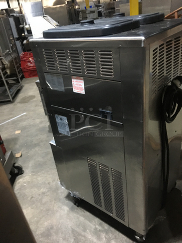 Taylor Commercial Floor Style 2 Flavor Frosty/Coolatta/Slushie Making Machine! With Milkshake Mixing Attachment! All Stainless Steel! Model 342D27 Serial K6106162! 208/230V 1Phase! On Commercial Casters! - Image 2 of 11
