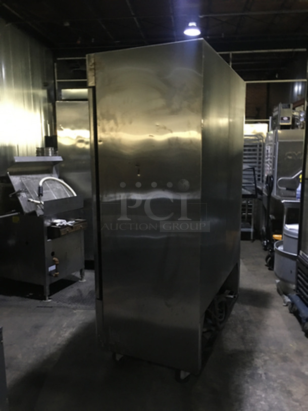 FANTASTIC! Late Model! Turbo Air Commercial 2 Door Reach In Freezer! With Poly Coated Racks! All Stainless Steel! TSF49! 115V! On Casters! Tested & Working!  - Image 4 of 10