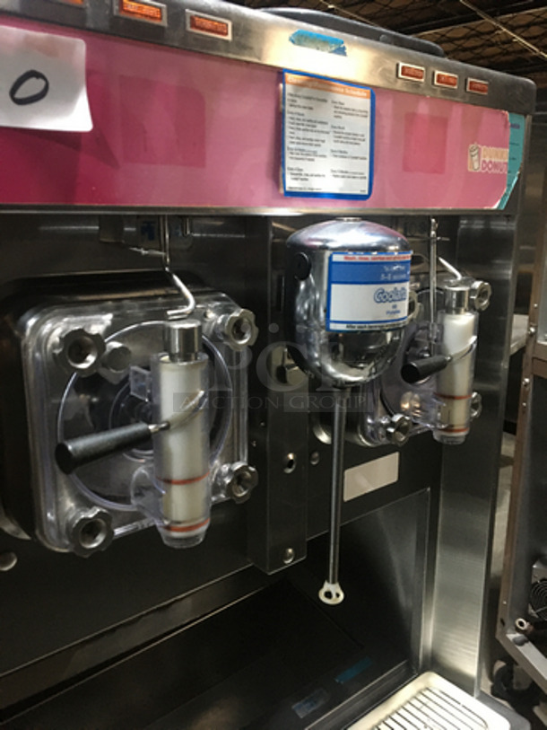 Taylor Commercial Floor Style 2 Flavor Frosty/Coolatta/Slushie Making Machine! With Milkshake Mixing Attachment! All Stainless Steel! Model 342D27 Serial K6106162! 208/230V 1Phase! On Commercial Casters! - Image 5 of 11