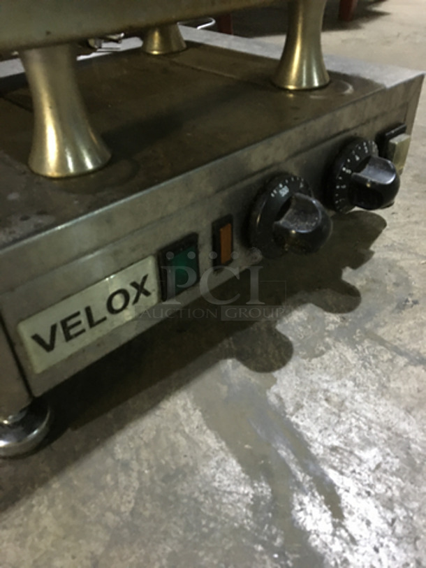 Silesia Commercial Heavy Duty Panini Press Grill! All Stainless Steel! Velox Series! Model CG1 Serial V45960! 125V! - Image 5 of 7