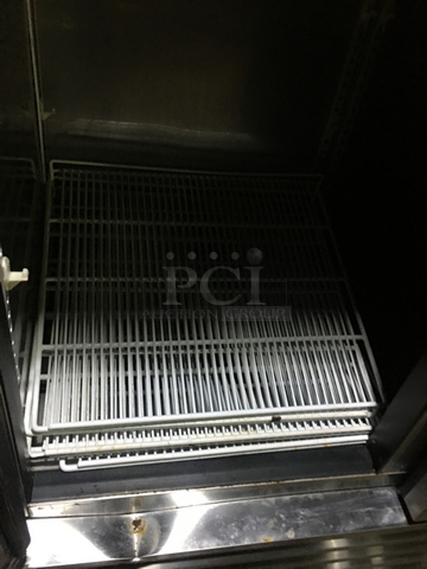 FANTASTIC! Late Model! Turbo Air Commercial 2 Door Reach In Freezer! With Poly Coated Racks! All Stainless Steel! TSF49! 115V! On Casters! Tested & Working!  - Image 6 of 10