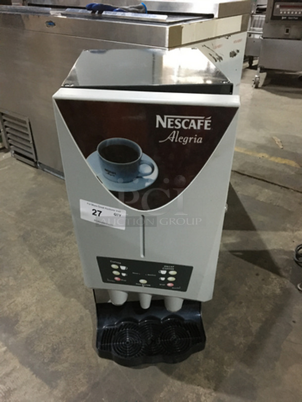 Nescafe Hot Beverage Dispenser Machine! Model VCAFE Serial 9030225! 110/230V 1 Phase!