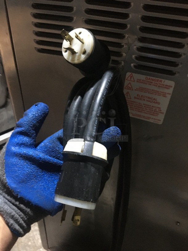 Taylor Commercial Floor Style 2 Flavor Frosty/Coolatta/Slushie Making Machine! With Milkshake Mixing Attachment! All Stainless Steel! Model 342D27 Serial K6106162! 208/230V 1Phase! On Commercial Casters! - Image 11 of 11