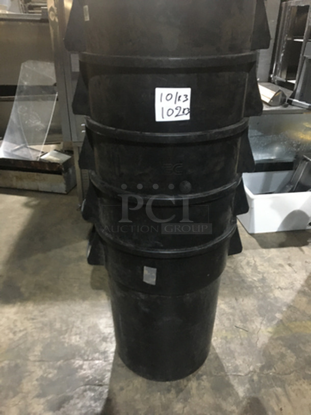 Large Round Garbage Bins! 3 X Your Bid!