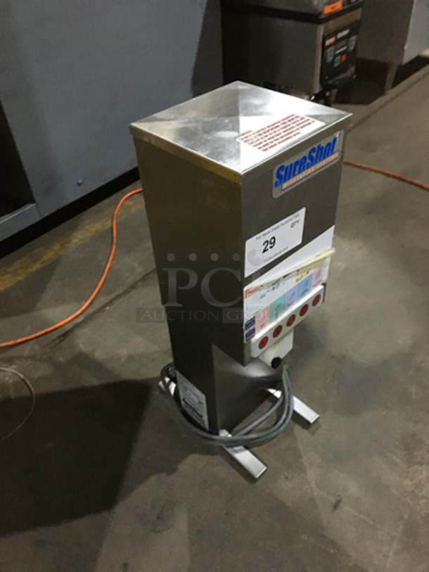 Sure Shot Commercial Electric Powered Countertop Sugar Dispenser! All Stainless Steel! Model AC6.E Serial 4507017678! 110V 1Phase! - Image 4 of 8